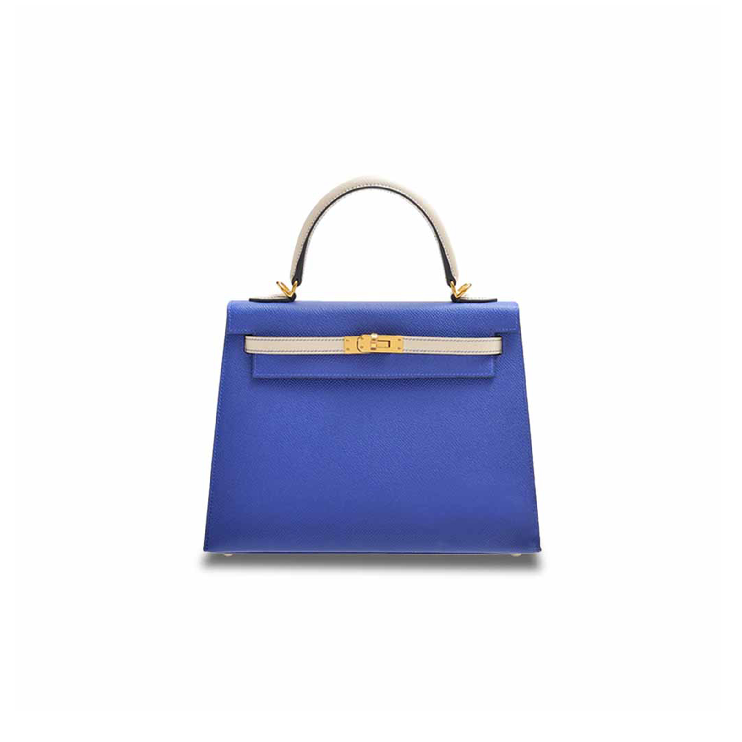 H**mes master kelly 25 blue electricepsom gold hardware (25*17*7cm)